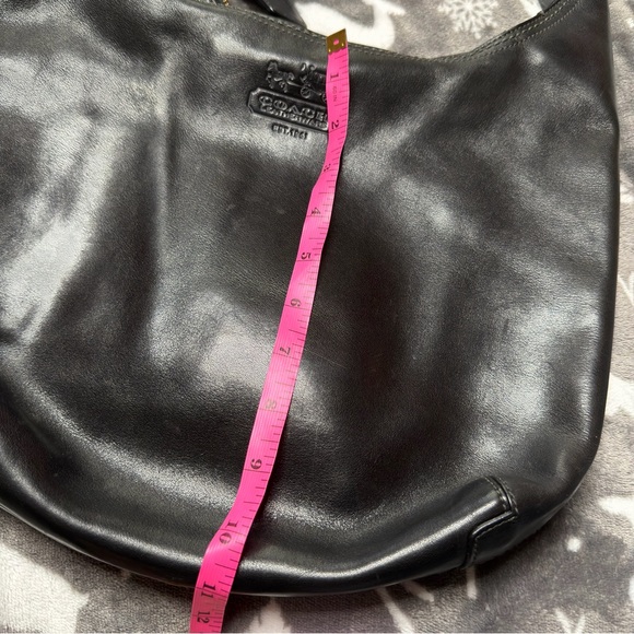 Coach Soho Black Leather Hobo Bag Brass Hardware 12406 - Picture 10 of 11